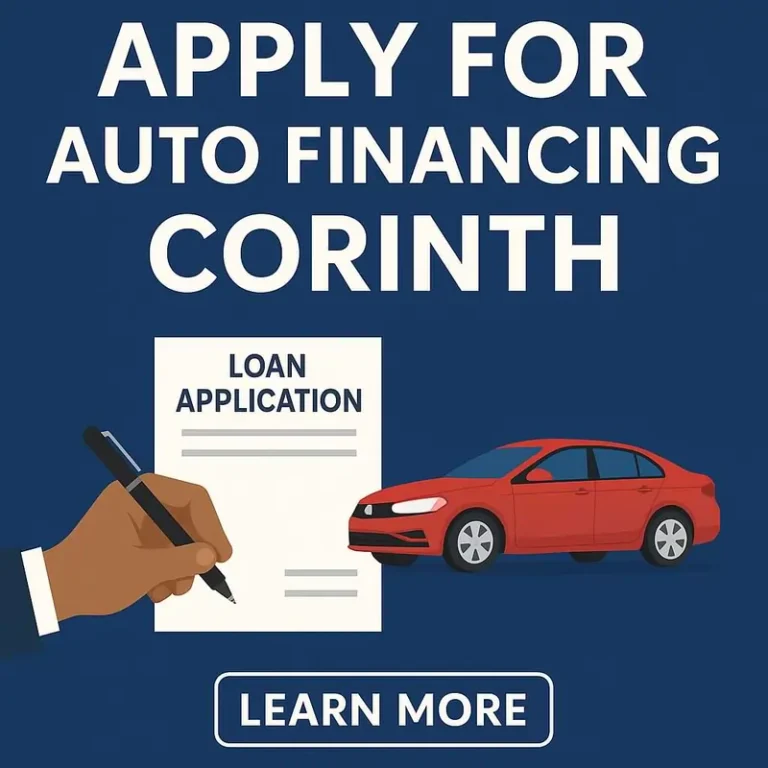 apply for auto financing corinth