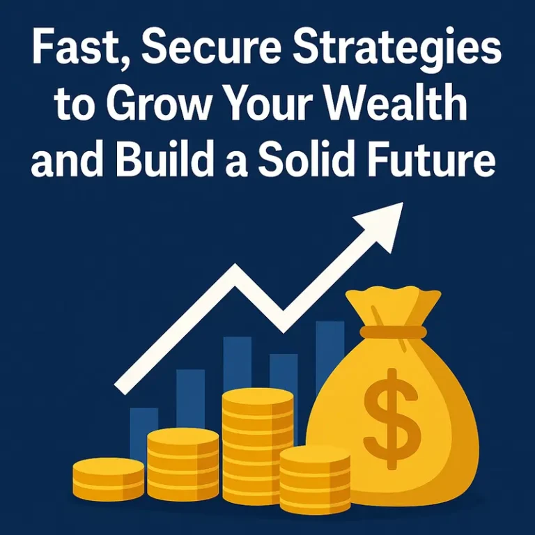 Fast, secure strategies to grow your wealth and build a solid future.