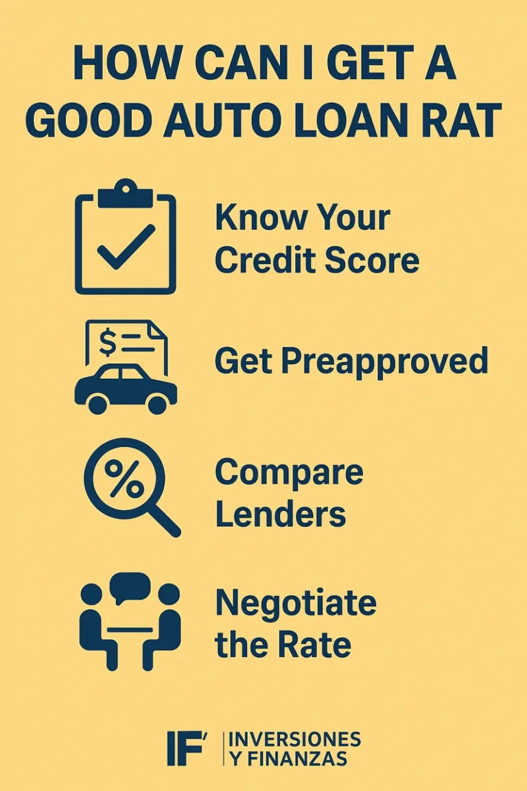How can I get a good auto loan rate?