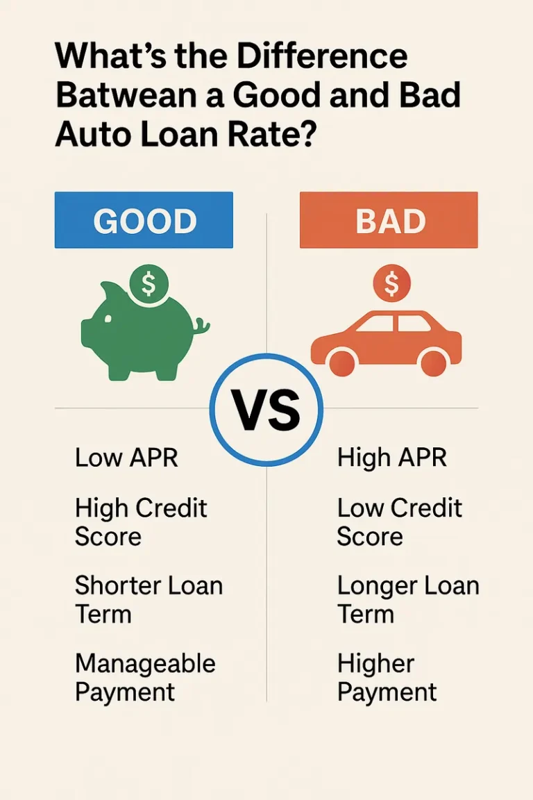 What's the difference between a good and bad auto loan rate?